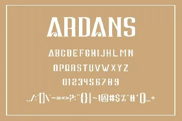 Ardans font