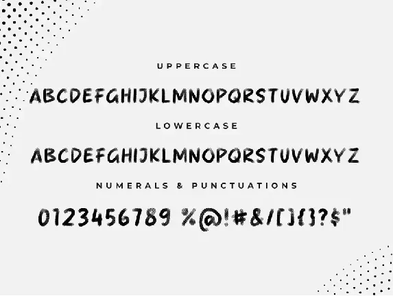 Utera - The Halftone Display Font