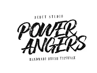 POWER ANGERS font