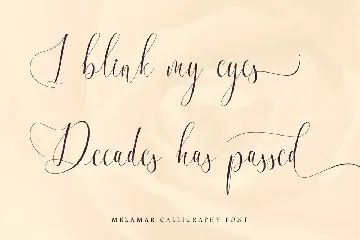 Melamar - Romantic Calligraphy Font