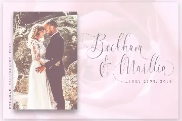 Melamar - Romantic Calligraphy Font