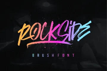 Rockside Brush Font