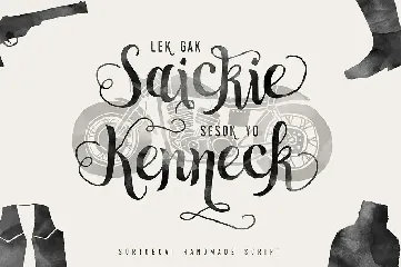 Sortdecai Handmade Script + Bonus Vector Pack font