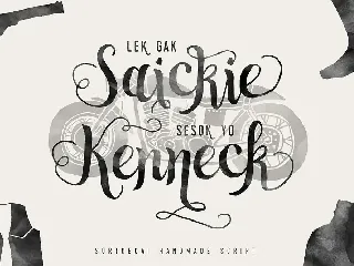 Sortdecai Handmade Script + Bonus Vector Pack font