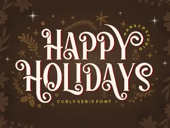 Happy Holidays font