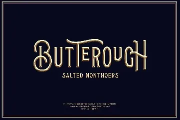 Salted Monthoers font