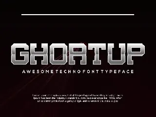 Ghortup font