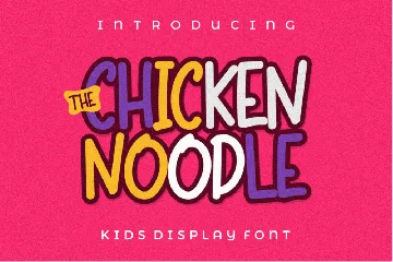 The Chicken Noodle font