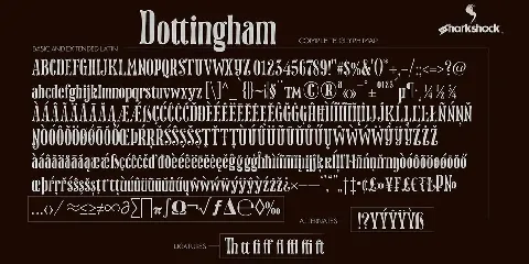 Dottingham font