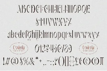 Costeria font