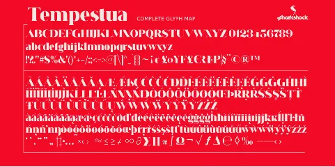 Tempestua font