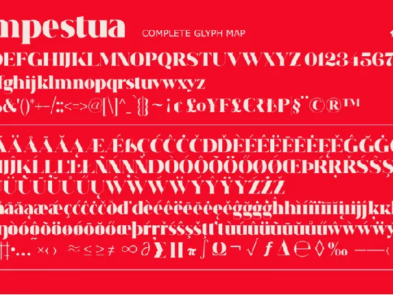 Tempestua font