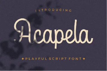 Acapela Script font