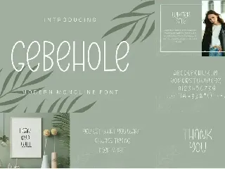 Gebehole Font