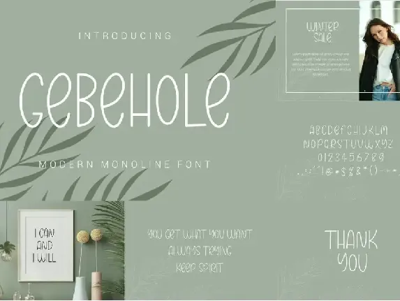 Gebehole Font