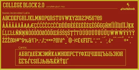 College Block 2.0 font