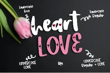 Heart Love - Crafty Lovely Font Duo