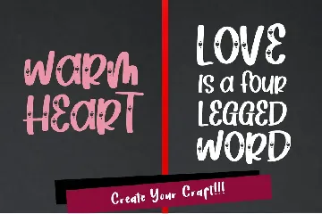 Heart Love - Crafty Lovely Font Duo