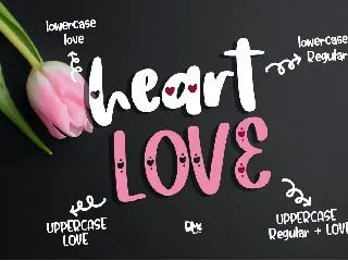 Heart Love - Crafty Lovely Font Duo