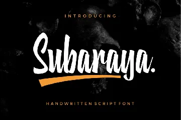 Subaraya font