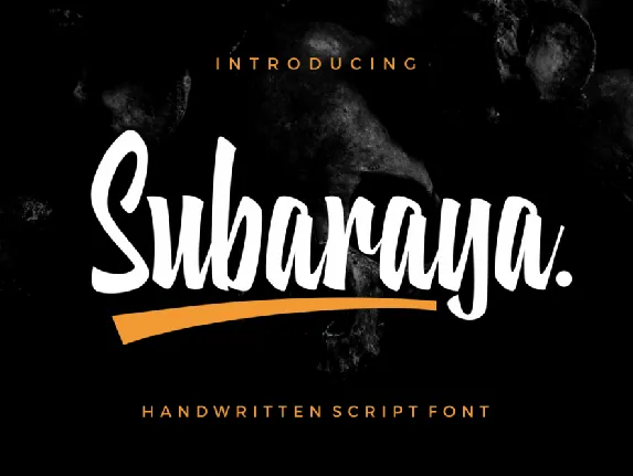 Subaraya font