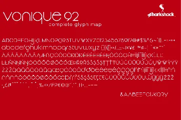 Vonique 92 font