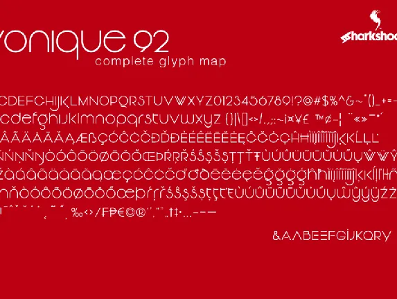 Vonique 92 font