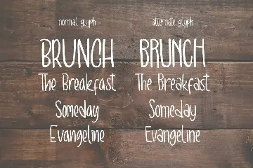 Brunch Brunch Font