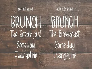 Brunch Brunch Font