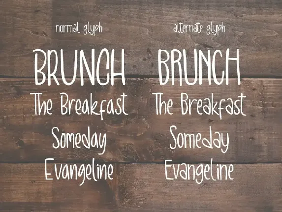 Brunch Brunch Font