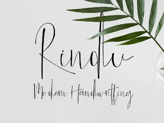 Rindu Script Font