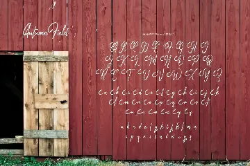 Autumn Field - Handwriting Type font