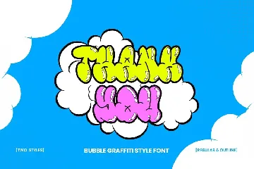 Monsie - Bubble Graffiti Font