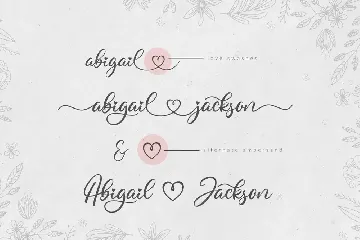 Abigail - Lovely Script Font