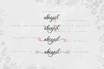 Abigail - Lovely Script Font