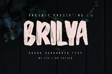 Brilya - Rough Handbrush Font