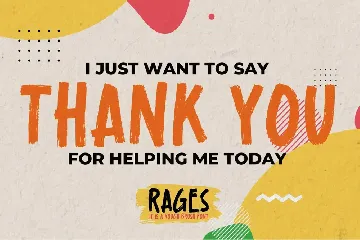 Rages - It's A Rough Brush Font