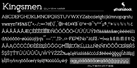 Kingsmen font