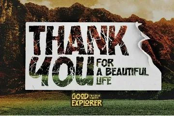 Good Explorer - Strong Rough Brush Font