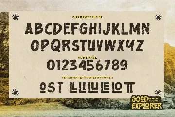 Good Explorer - Strong Rough Brush Font