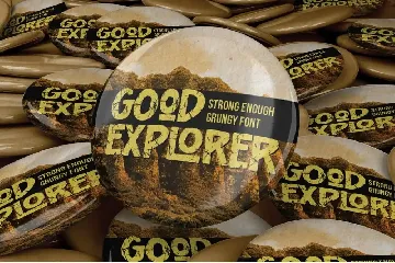 Good Explorer - Strong Rough Brush Font