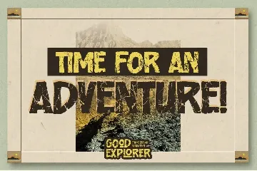 Good Explorer - Strong Rough Brush Font