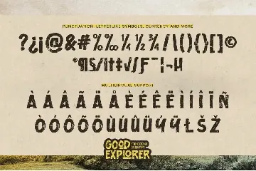 Good Explorer - Strong Rough Brush Font