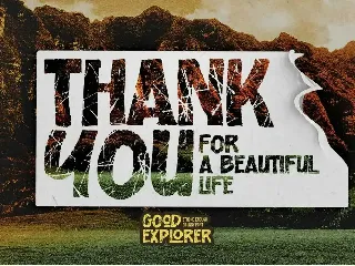 Good Explorer - Strong Rough Brush Font