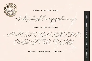 Ansbach | The Feminine Signature font