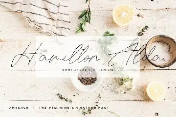 Ansbach | The Feminine Signature font