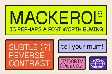 Mackerol modern Logo font