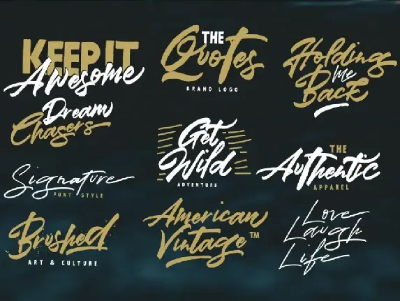 Mind Blowing 3 Brush Font Logotype