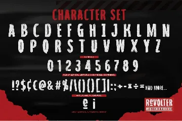 Revolter - Unique Rough Brush Font