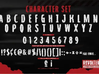 Revolter - Unique Rough Brush Font